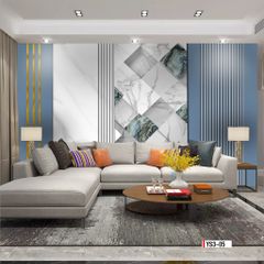 TRANH VẢI 3D DÁN TƯỜNG - PHÒNG KHÁCH - PHÒNG NGỦ - NHÀ HÀNG - TRANH VẢI HIỆN ĐẠI TRỪU TƯỢNG | MÃ YS3-05
