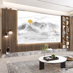 TRANH PVC ỐP TƯỜNG -TRANG TRÍ PHÒNG KHÁCH - PHÒNG NGỦ - QUẦY LỄ TÂN - TRANH VÂN ĐÁ PHONG CẢNH | MÃ YS3-080