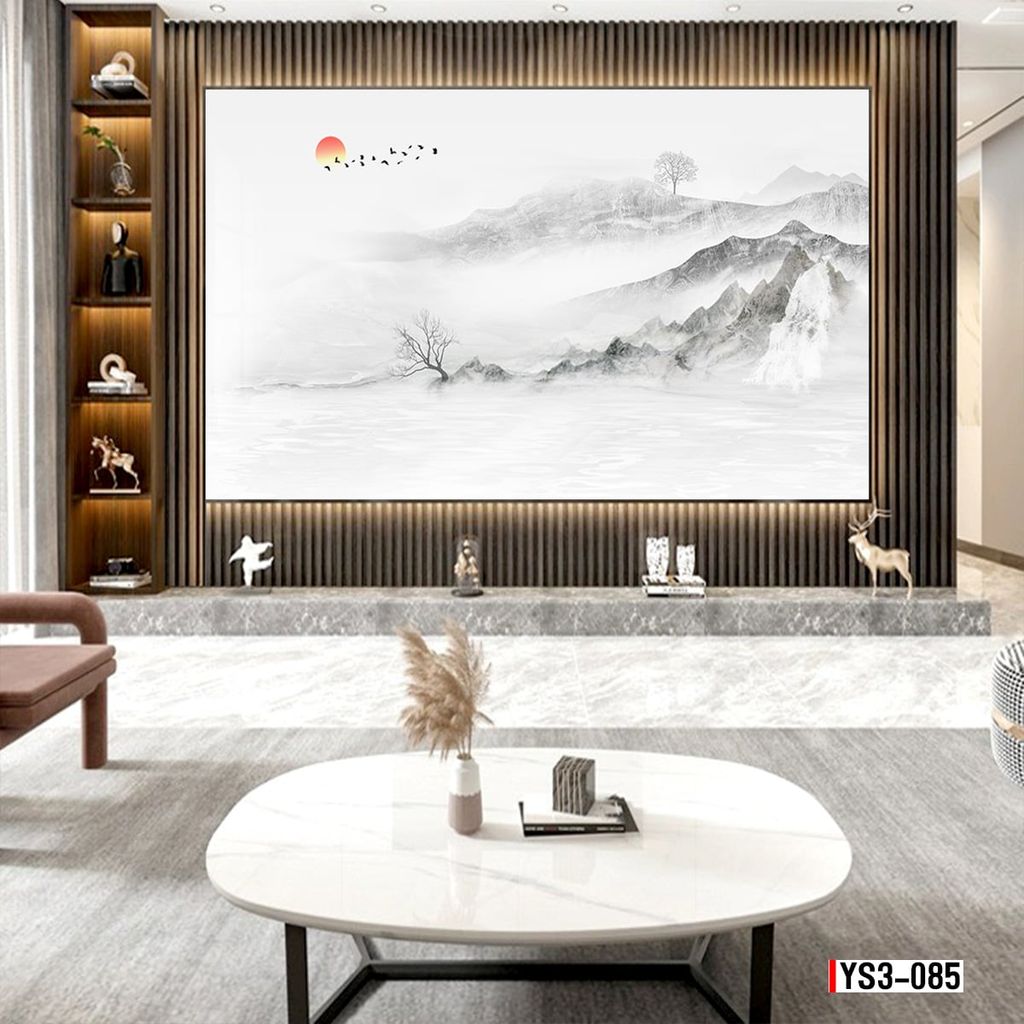 TRANH PVC ỐP TƯỜNG -TRANG TRÍ PHÒNG KHÁCH - NHÀ HÀNG - QUẦY LỄ TÂN - TRANH VÂN ĐÁ PHONG CẢNH | MÃ YS3-085