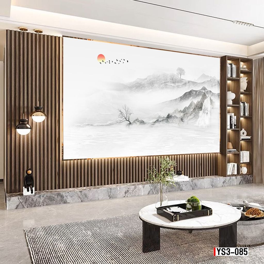 TRANH PVC ỐP TƯỜNG -TRANG TRÍ PHÒNG KHÁCH - NHÀ HÀNG - QUẦY LỄ TÂN - TRANH VÂN ĐÁ PHONG CẢNH | MÃ YS3-085