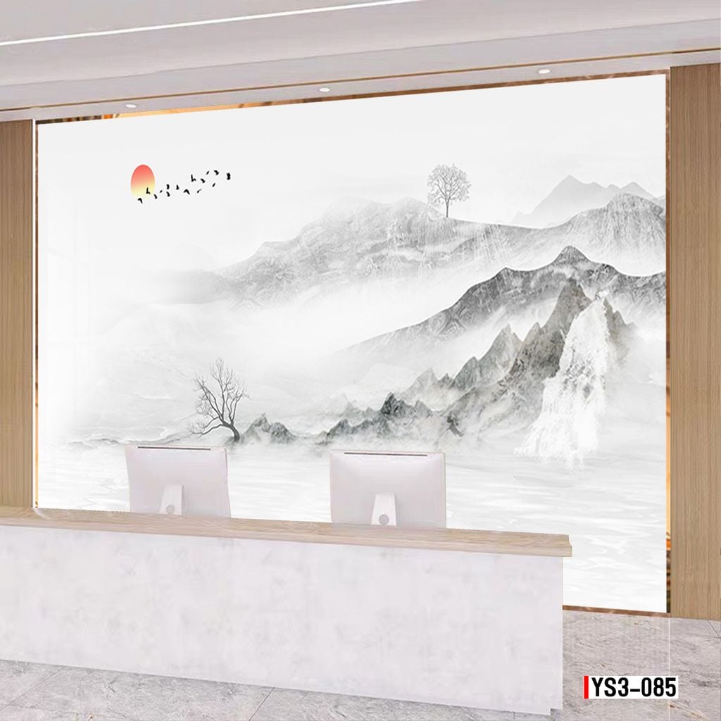 TRANH PVC ỐP TƯỜNG -TRANG TRÍ PHÒNG KHÁCH - NHÀ HÀNG - QUẦY LỄ TÂN - TRANH VÂN ĐÁ PHONG CẢNH | MÃ YS3-085