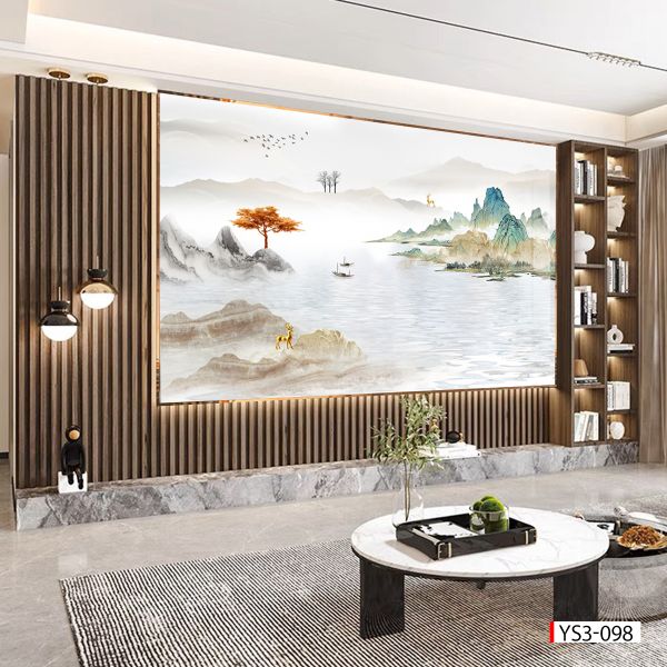 291 TẤM PVC ỐP TƯỜNG - TẤM ỐP TRANG TRÍ PHÒNG KHÁCH, VÁCH TIVI - TẤM ỐP VÂN ĐÁ PHONG CẢNH | MÃ ys3-098