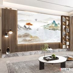 291 TẤM PVC ỐP TƯỜNG - TẤM ỐP TRANG TRÍ PHÒNG KHÁCH, VÁCH TIVI - TẤM ỐP VÂN ĐÁ PHONG CẢNH | MÃ ys3-098