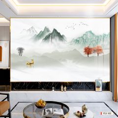 237 TẤM PVC ỐP TƯỜNG - TẤM ỐP TRANG TRÍ PHÒNG KHÁCH, VÁCH TIVI - TẤM ỐP VÂN ĐÁ PHONG CẢNH | MÃ ys3-103