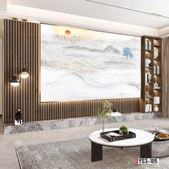 TRANH PVC ỐP TƯỜNG -TRANG TRÍ PHÒNG KHÁCH - NHÀ HÀNG - QUẦY LỄ TÂN - TRANH VÂN ĐÁ PHONG CẢNH | MÃ YS3-105