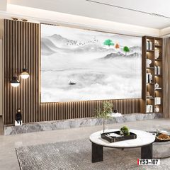 TRANH PVC ỐP TƯỜNG -TRANG TRÍ PHÒNG KHÁCH - NHÀ HÀNG - QUẦY LỄ TÂN - TRANH VÂN ĐÁ PHONG CẢNH | MÃ YS3-107