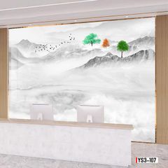 TRANH PVC ỐP TƯỜNG -TRANG TRÍ PHÒNG KHÁCH - NHÀ HÀNG - QUẦY LỄ TÂN - TRANH VÂN ĐÁ PHONG CẢNH | MÃ YS3-107