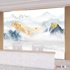 TRANH PVC ỐP TƯỜNG -TRANG TRÍ PHÒNG KHÁCH - PHÒNG NGỦ - QUẦY LỄ TÂN - TRANH VÂN ĐÁ PHONG CẢNH | MÃ YS3-110