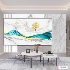 235 TRANH DÁN TƯỜNG 3D -TRANH DÁN PHÒNG NGỦ HIỆN ĐẠI TRỪU TƯỢNG- TRANH DÁN PHÒNG KHÁCH SAU SOFA | MÃ TRANH ys3-128