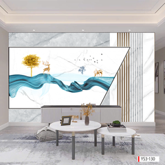 237 TRANH DÁN TƯỜNG 3D -TRANH DÁN PHÒNG NGỦ HIỆN ĐẠI TRỪU TƯỢNG- TRANH DÁN PHÒNG KHÁCH SAU SOFA | MÃ TRANH YS3-130