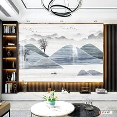 241 TẤM PVC ỐP TƯỜNG - TẤM ỐP TRANG TRÍ PHÒNG KHÁCH, VÁCH TIVI - TẤM ỐP VÂN ĐÁ PHONG CẢNH | MÃ ys3-137