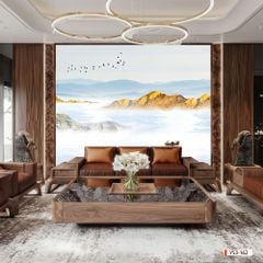 839 - TẤM ỐP TƯỜNG PVC - VÁCH TRANG TRÍ - TẤM ỐP TRANG TRÍ PHÒNG KHÁCH, VÁCH TIVI - TRANH VÂN ĐÁ PHONG CẢNH | MÃ ys3-162