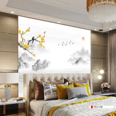 TRANH PVC ỐP TƯỜNG - VÁCH TRANG TRÍ TIVI PHÒNG KHÁCH - TRANH VÂN ĐÁ PHONG CẢNH | MÃ YS3-170