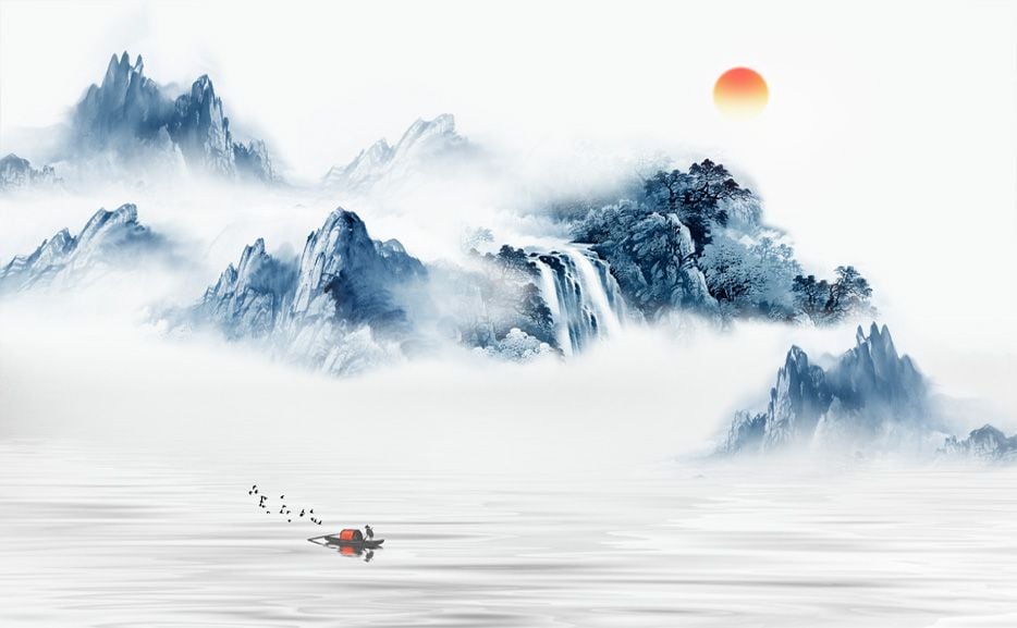 TRANH PVC ỐP TƯỜNG - VÁCH TRANG TRÍ TIVI PHÒNG KHÁCH - TRANH VÂN ĐÁ PHONG CẢNH | MÃ YS3-186