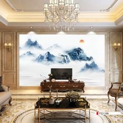 TRANH PVC ỐP TƯỜNG - VÁCH TRANG TRÍ TIVI PHÒNG KHÁCH - TRANH VÂN ĐÁ PHONG CẢNH | MÃ YS3-186