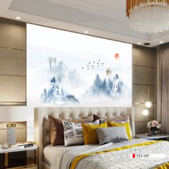 TRANH PVC ỐP TƯỜNG - VÁCH TRANG TRÍ TIVI PHÒNG KHÁCH - TRANH VÂN ĐÁ PHONG CẢNH | MÃ YS3-187