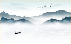 TRANH PVC ỐP TƯỜNG - VÁCH TRANG TRÍ TIVI PHÒNG KHÁCH - TRANH VÂN ĐÁ PHONG CẢNH | MÃ YS3-195