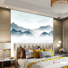 TRANH PVC ỐP TƯỜNG - VÁCH TRANG TRÍ TIVI PHÒNG KHÁCH - TRANH VÂN ĐÁ PHONG CẢNH | MÃ YS3-195