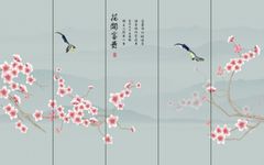 TRANH VẢI DÁN TƯỜNG 3D PHÒNG NGỦ, PHÒNG KHÁCH - TRANH DÁN TƯỜNG INDOCHINE | MÃ YS3-292