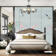 TRANH VẢI DÁN TƯỜNG 3D PHÒNG NGỦ, PHÒNG KHÁCH - TRANH DÁN TƯỜNG INDOCHINE | MÃ YS3-292
