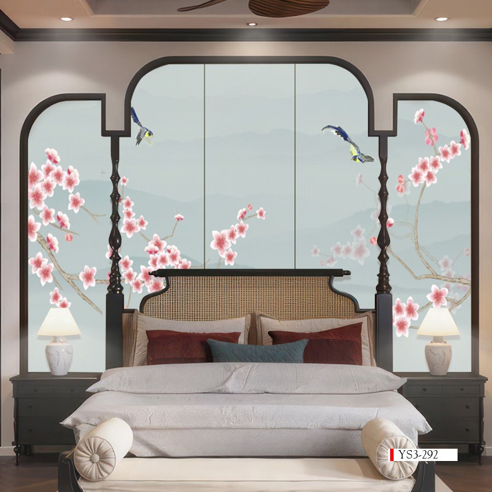 TRANH VẢI DÁN TƯỜNG 3D PHÒNG NGỦ, PHÒNG KHÁCH - TRANH DÁN TƯỜNG INDOCHINE | MÃ YS3-292