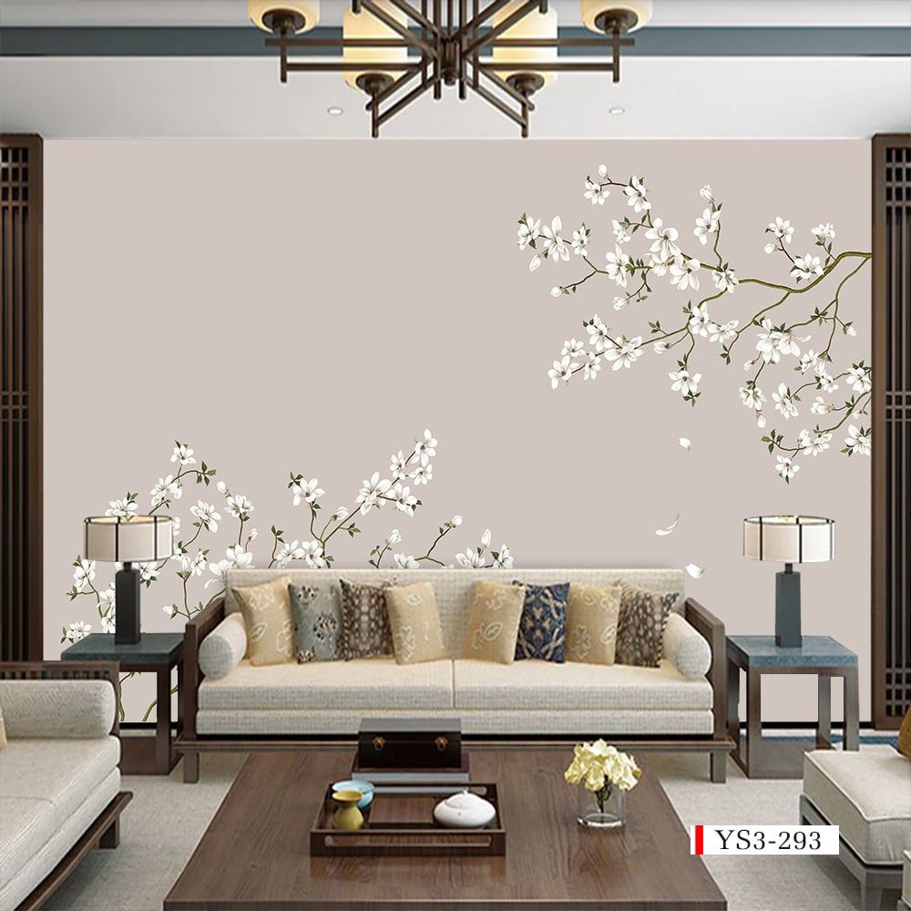 TRANH VẢI DÁN TƯỜNG 3D PHÒNG NGỦ, PHÒNG KHÁCH - TRANH DÁN TƯỜNG INDOCHINE | MÃ YS3-293