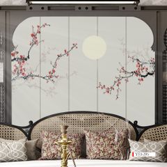 TRANH VẢI DÁN TƯỜNG 3D PHÒNG NGỦ, PHÒNG KHÁCH - TRANH DÁN TƯỜNG INDOCHINE | MÃ YS3-295