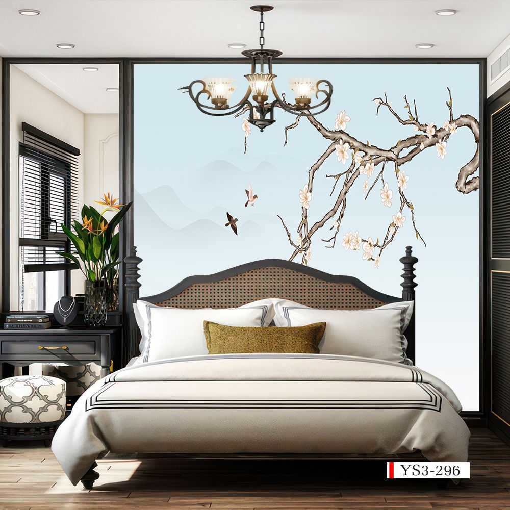 TRANH VẢI DÁN TƯỜNG 3D PHÒNG NGỦ, PHÒNG KHÁCH - TRANH DÁN TƯỜNG INDOCHINE | MÃ YS3-296