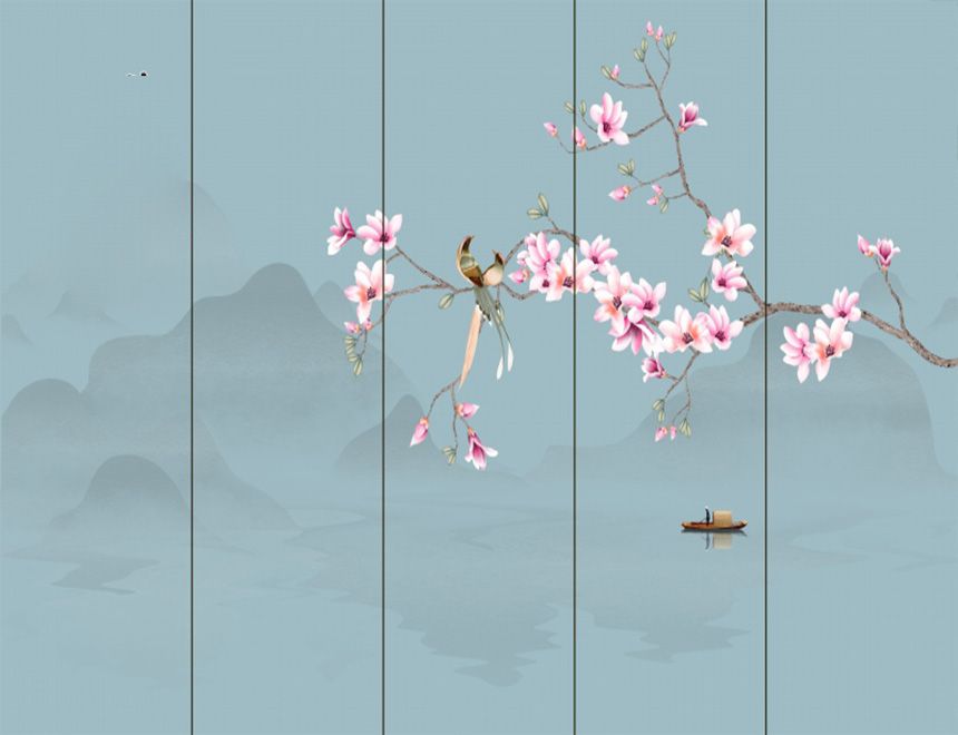 TRANH VẢI DÁN TƯỜNG 3D PHÒNG NGỦ - TRANH DÁN TƯỜNG INDOCHINE | MÃ YS3-298