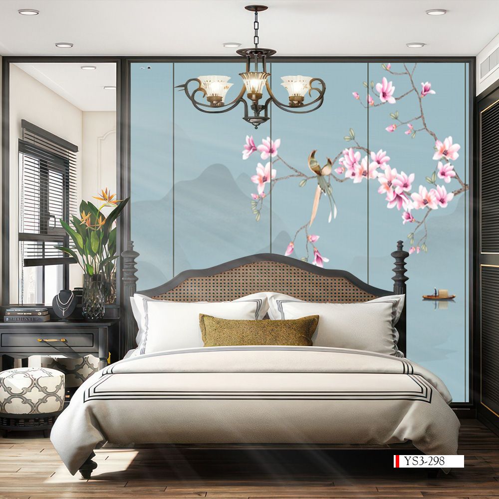 TRANH VẢI DÁN TƯỜNG 3D PHÒNG NGỦ - TRANH DÁN TƯỜNG INDOCHINE | MÃ YS3-298
