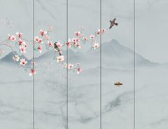 TRANH VẢI DÁN TƯỜNG 3D PHÒNG NGỦ - TRANH DÁN TƯỜNG INDOCHINE | MÃ YS3-299