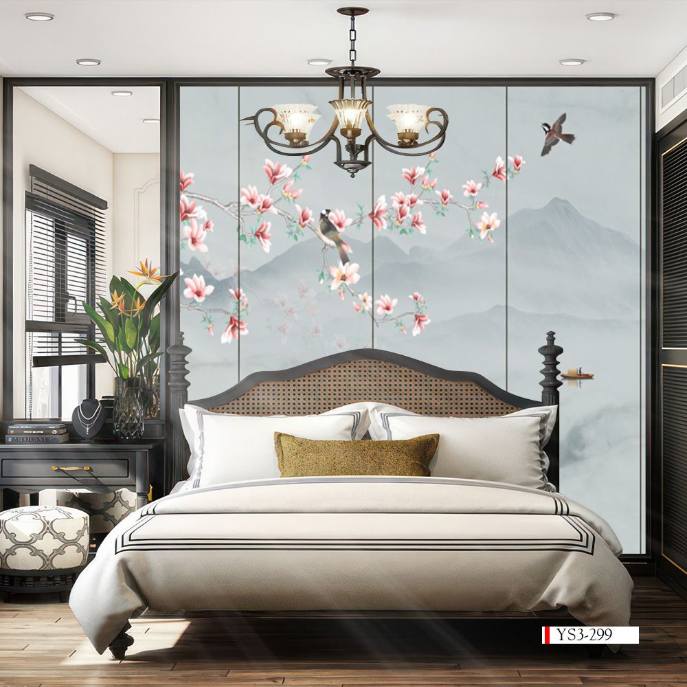 TRANH VẢI DÁN TƯỜNG 3D PHÒNG NGỦ - TRANH DÁN TƯỜNG INDOCHINE | MÃ YS3-299