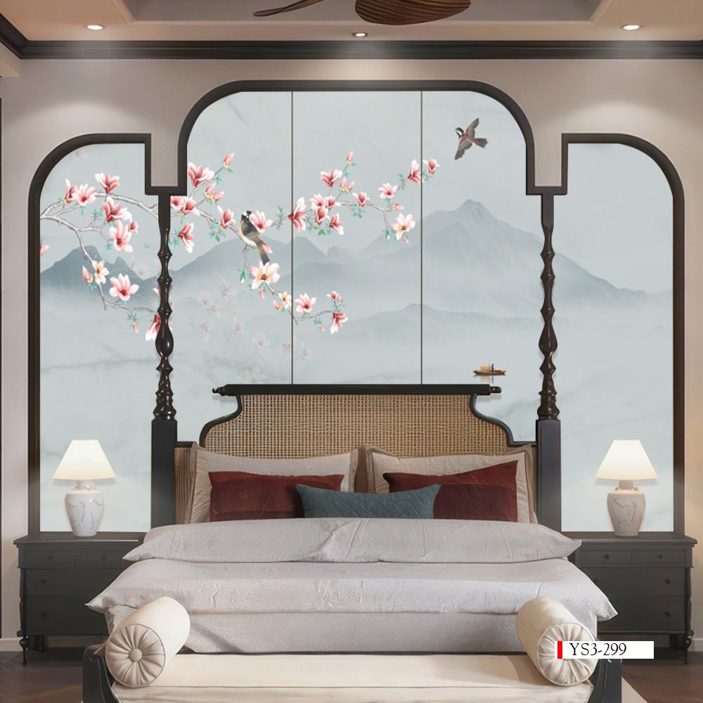 TRANH VẢI DÁN TƯỜNG 3D PHÒNG NGỦ - TRANH DÁN TƯỜNG INDOCHINE | MÃ YS3-299