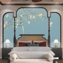 TRANH VẢI DÁN TƯỜNG 3D PHÒNG NGỦ - TRANH DÁN TƯỜNG INDOCHINE | MÃ YS3-300