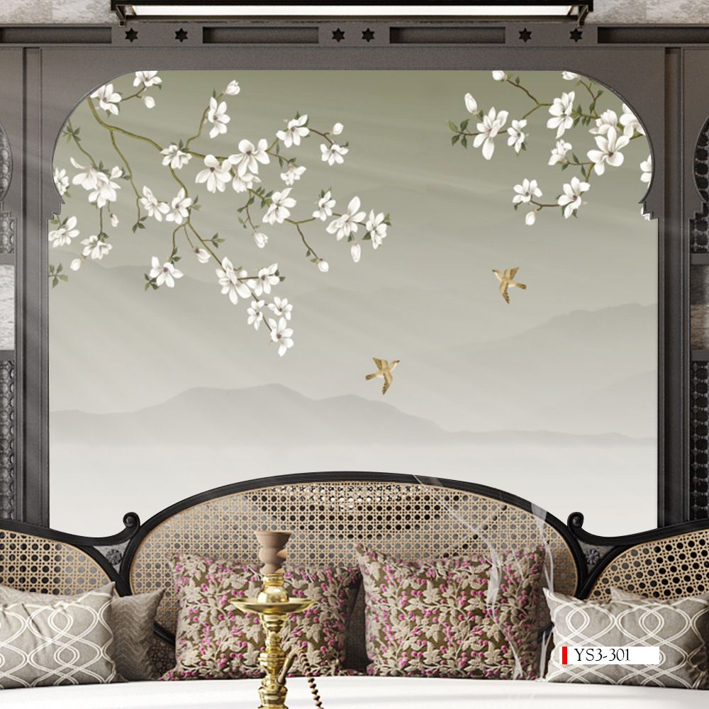 TRANH VẢI DÁN TƯỜNG 3D PHÒNG NGỦ - TRANH DÁN TƯỜNG INDOCHINE | MÃ YS3-301