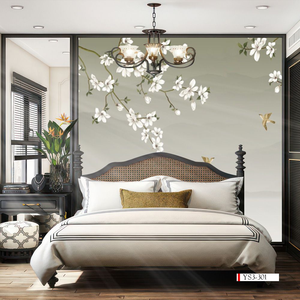 TRANH VẢI DÁN TƯỜNG 3D PHÒNG NGỦ - TRANH DÁN TƯỜNG INDOCHINE | MÃ YS3-301