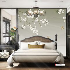 TRANH VẢI DÁN TƯỜNG 3D PHÒNG NGỦ - TRANH DÁN TƯỜNG INDOCHINE | MÃ YS3-301