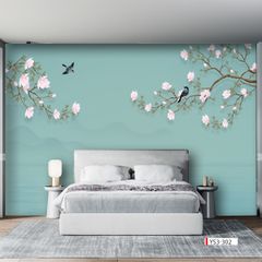 BST37 - TRANH DÁN TƯỜNG - TRANH INDOCHINE - KIỂU TRANH KHỔ LỚN - TRANH PHÒNG NGỦ - 2024