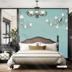 TRANH VẢI DÁN TƯỜNG 3D PHÒNG NGỦ - TRANH DÁN TƯỜNG INDOCHINE | MÃ YS3-302