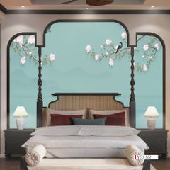TRANH VẢI DÁN TƯỜNG 3D PHÒNG NGỦ - TRANH DÁN TƯỜNG INDOCHINE | MÃ YS3-302