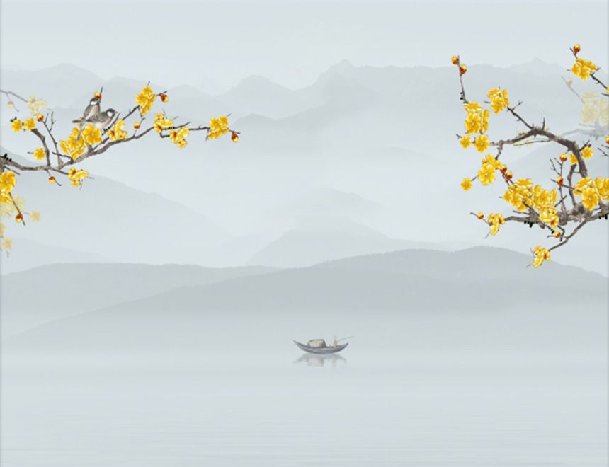 TRANH VẢI DÁN TƯỜNG 3D PHÒNG NGỦ - TRANH DÁN TƯỜNG INDOCHINE | MÃ YS3-305