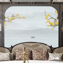 TRANH VẢI DÁN TƯỜNG 3D PHÒNG NGỦ - TRANH DÁN TƯỜNG INDOCHINE | MÃ YS3-305