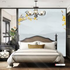 TRANH VẢI DÁN TƯỜNG 3D PHÒNG NGỦ - TRANH DÁN TƯỜNG INDOCHINE | MÃ YS3-305