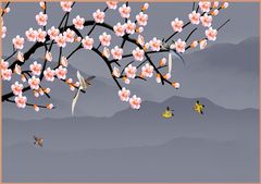 TRANH VẢI DÁN TƯỜNG 3D PHÒNG NGỦ, PHÒNG KHÁCH - TRANH DÁN TƯỜNG INDOCHINE | MÃ YS3-308