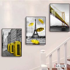 BST115 - TRANH TREO TƯỜNG - TRANH PHONG CẢNH KIẾN TRÚC CHÂU ÂU - KHỔ A.A.A ĐỨNG