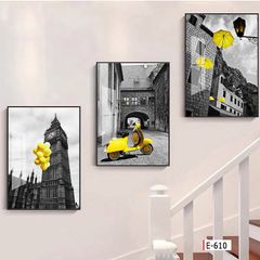 BST115 - TRANH TREO TƯỜNG - TRANH PHONG CẢNH KIẾN TRÚC CHÂU ÂU - KHỔ A.A.A ĐỨNG