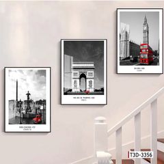 BST115 - TRANH TREO TƯỜNG - TRANH PHONG CẢNH KIẾN TRÚC CHÂU ÂU - KHỔ A.A.A ĐỨNG