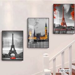 BST115 - TRANH TREO TƯỜNG - TRANH PHONG CẢNH KIẾN TRÚC CHÂU ÂU - KHỔ A.A.A ĐỨNG