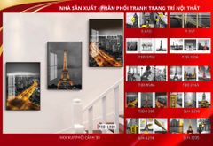 BST115 - TRANH TREO TƯỜNG - TRANH PHONG CẢNH KIẾN TRÚC CHÂU ÂU - KHỔ A.A.A ĐỨNG