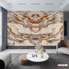 BST119 - TẤM PVC ỐP TƯỜNG - TRANG TRÍ PHÒNG KHÁCH, SAU SOFA, LỄ TÂN - TRANH VÂN ĐÁ ĐỐI XỨNG - KHỔ LỚN